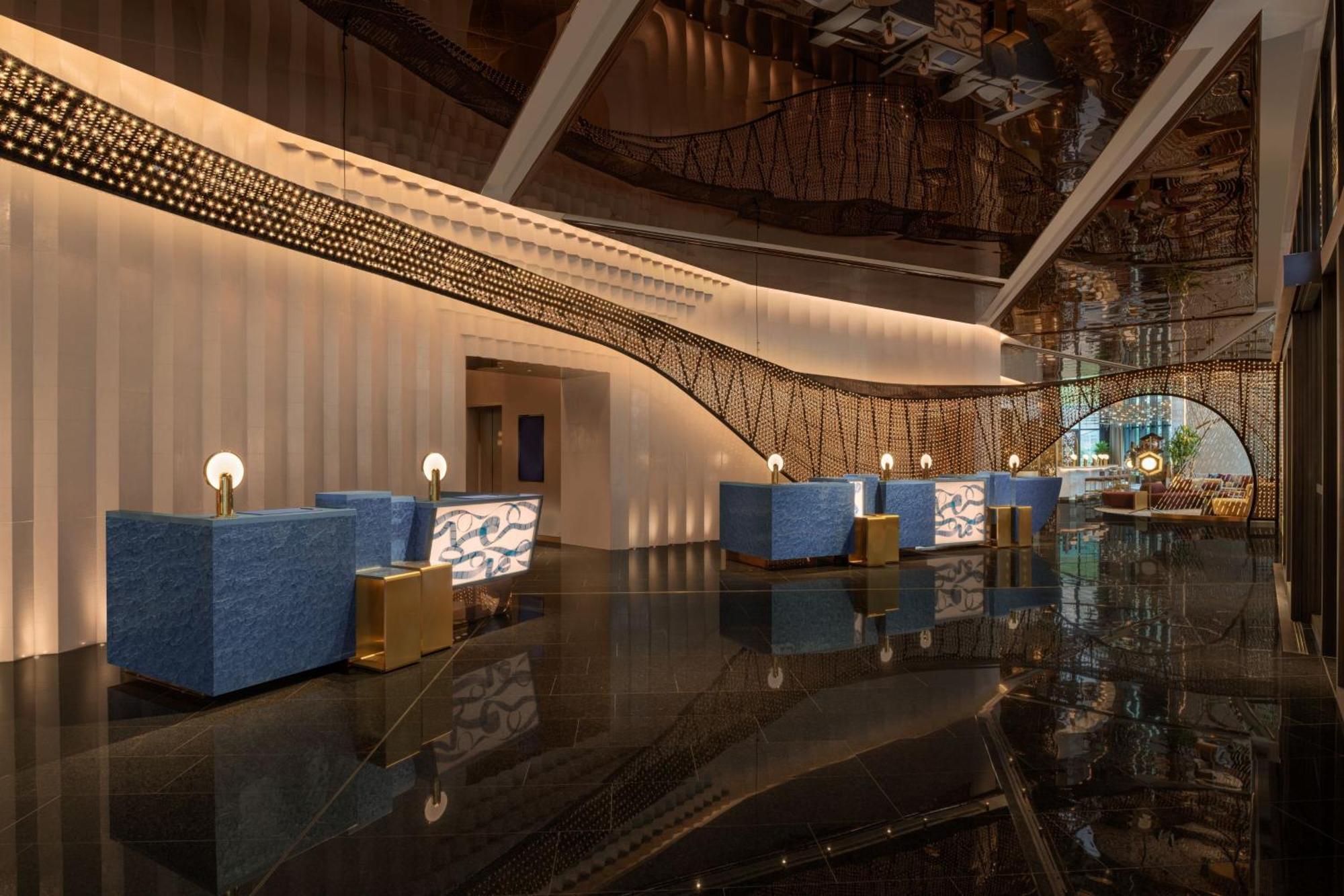 W Macau - Studio City Bagian luar foto The lobby of the hotel