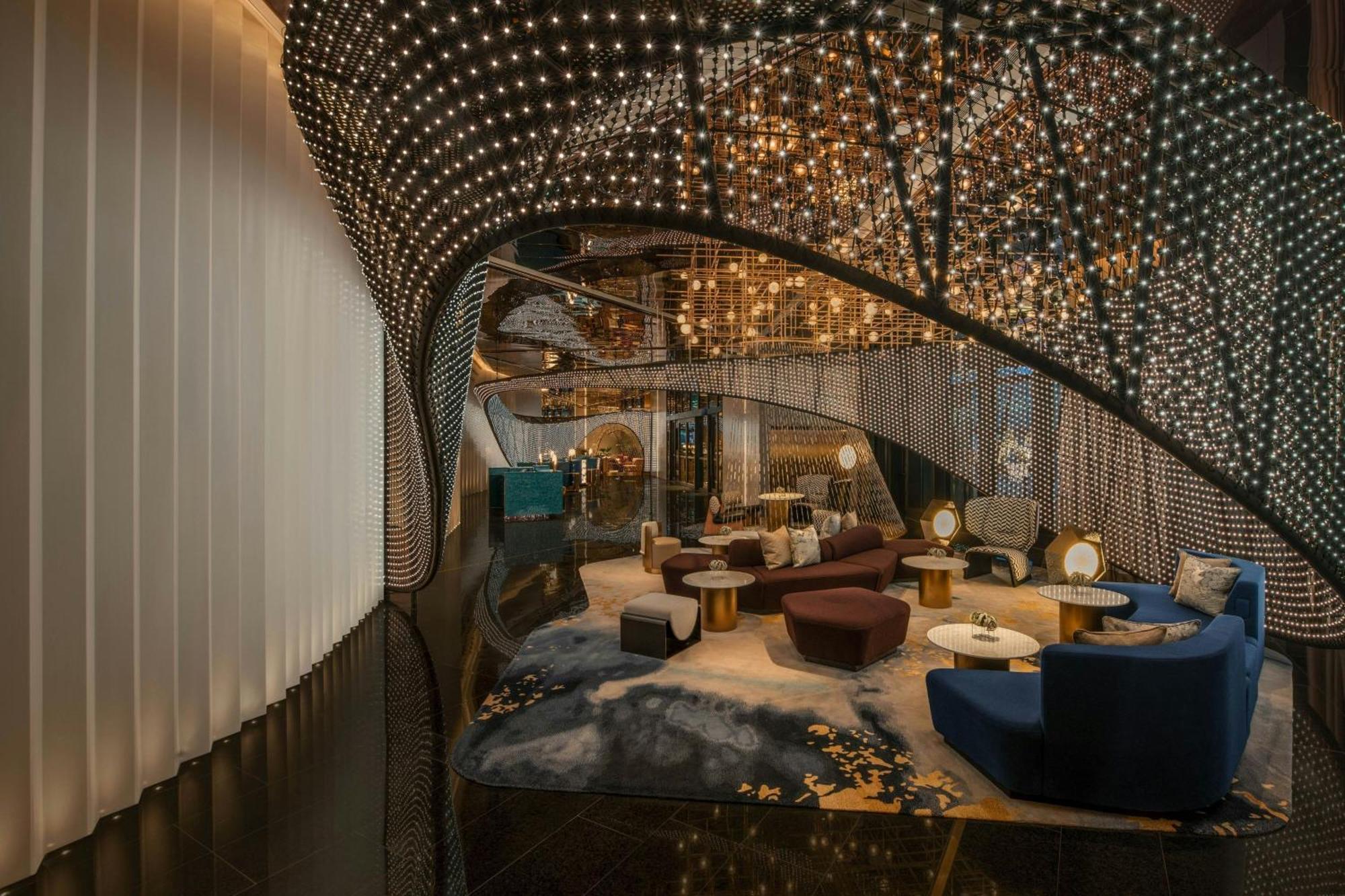 W Macau - Studio City Bagian luar foto The lobby of the hotel